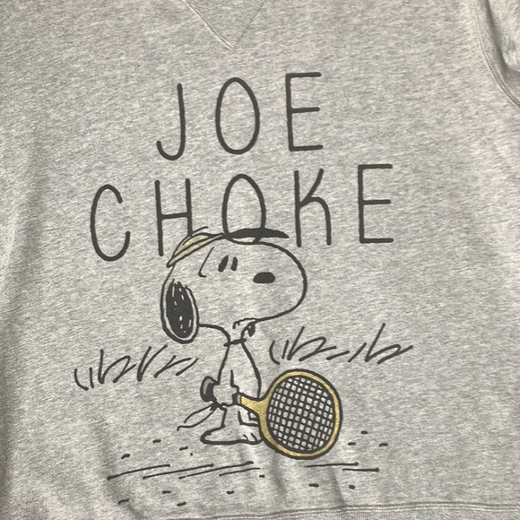 Uniqlo Peanuts Joe choke sweatshirt. Color gray. Size L - Picture 5 of 5